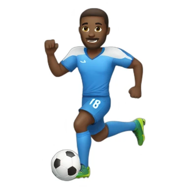 Joueur de football sticker