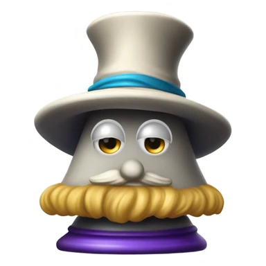 an arrogant chess pawn with a wizard hat sticker