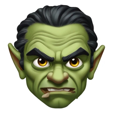 Warcraft half-orc Zlatan in Uncle Scrooge style, oil paint, mysterious eyes, intricate lips, masterpiece pose, odd perspective, beautiful, desirable, logical sticker