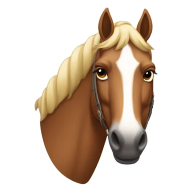 Caballo alazan con mancha en la frente sticker