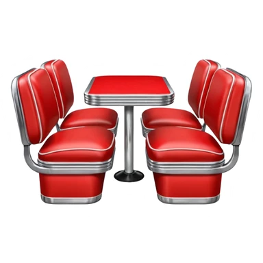 1950s diner seats sticker