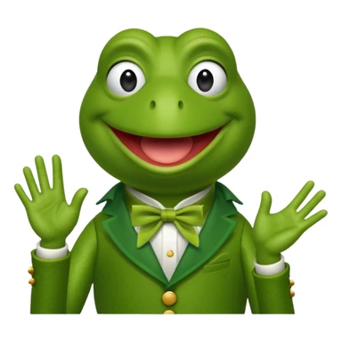 kermit the frog saying applause applause applause sticker
