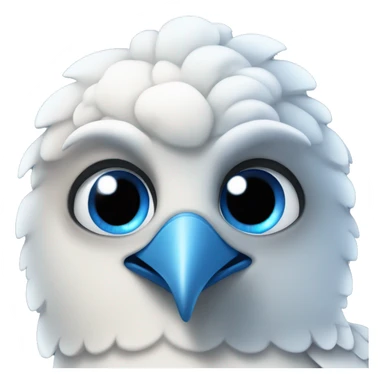 piegon with blue eyes  sticker