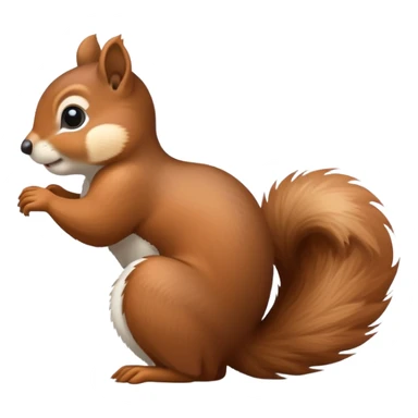 squirrel twerking view from back sticker