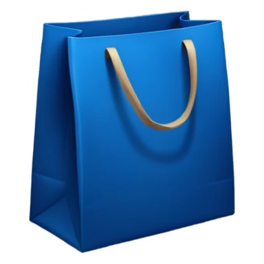 Dark Blue shopping bag  sticker