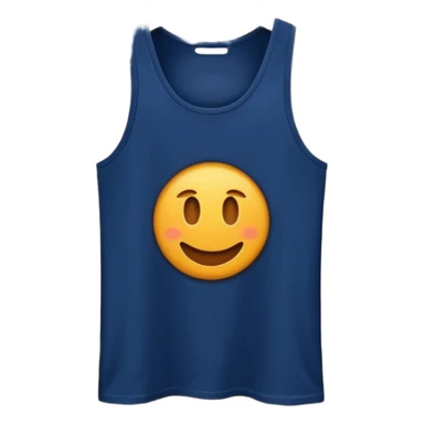 navy blue tank top on a hanger sticker