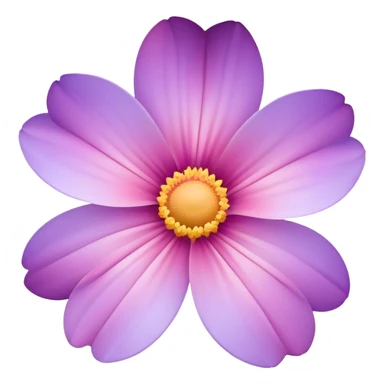 Light pink pastel purple gradients flower sticker