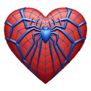 spiderman heart sticker