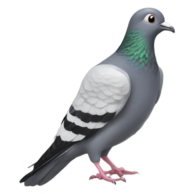 PIGEON POWDERING THE OLIVE BRANCH sticker