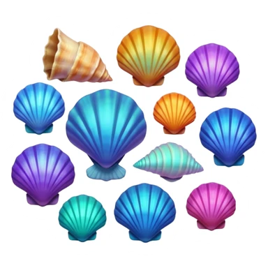 Sea shells sticker