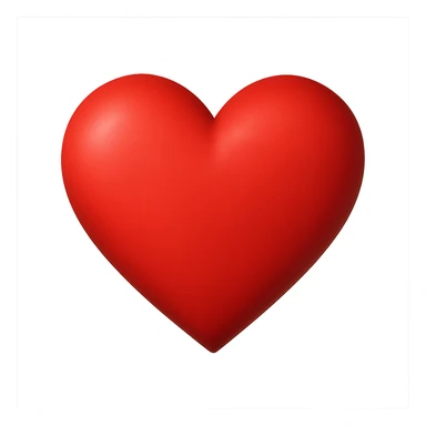 object with a heart, no background sticker
