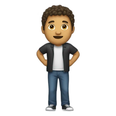 Jeff bazos with full body sticker