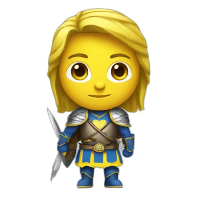 Ukraine, warrior, patriot, heart sticker