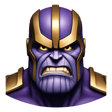 Thanos looking mad sticker