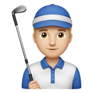 Man Playing Golf  sticker