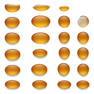 solid circle amber color sticker