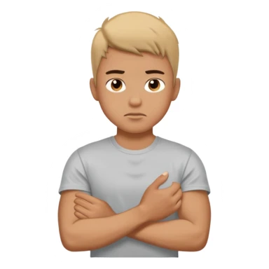 dolore muscolare di un ragazzo con la maglietta sticker