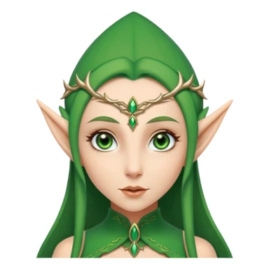 elf woman elegant ears fantasy. sticker