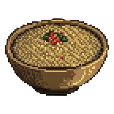 bowl of quinoa grains sticker
