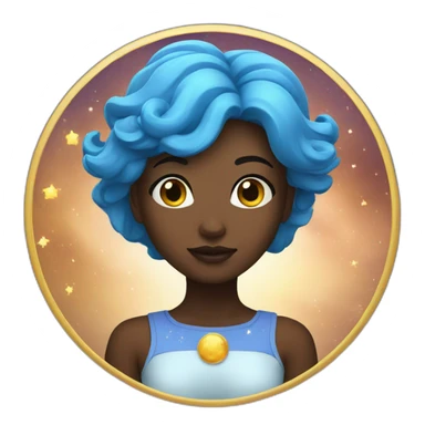 Astrology girl sticker