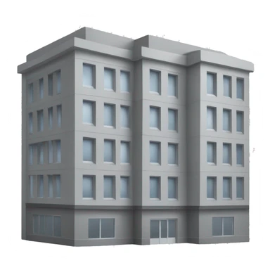 edificio de banco, color gris sticker