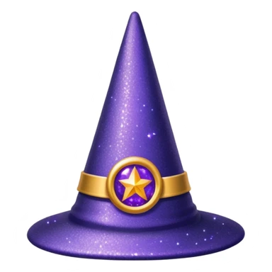 Glitter Chapéu de bruxa sticker