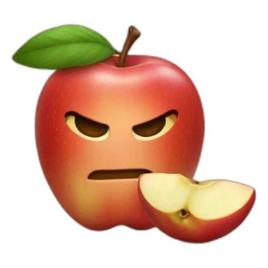 Manzana y la palabra yosi sticker