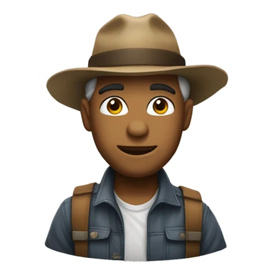 crie uma imagem de umhomem de boné escrito ACEW sticker