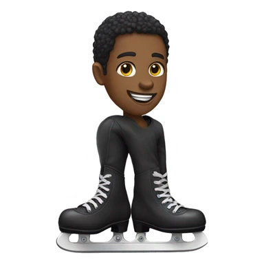 Patines negros  sticker