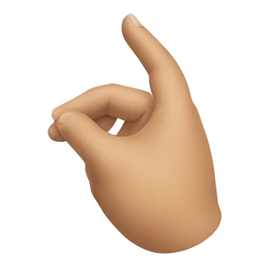 half heart sign using one hand  sticker