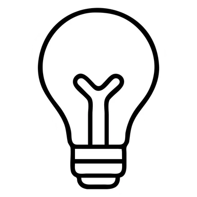 pink light bulb sticker