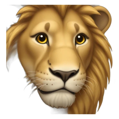 lion holding an Iphone sticker