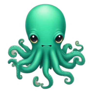 cute kraken HYPED sticker