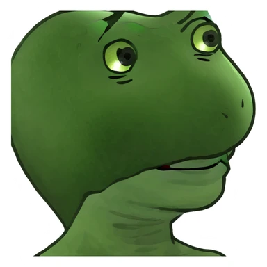 Curly blondish brown hair light skin green eyes girl  sticker