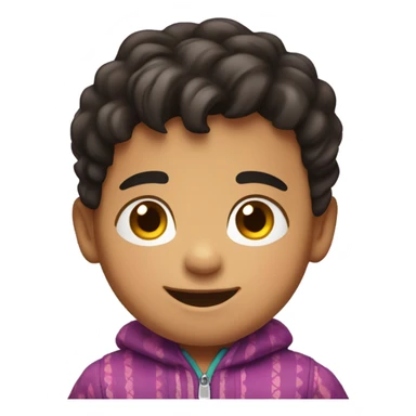 Hispanic toddler boy sticker