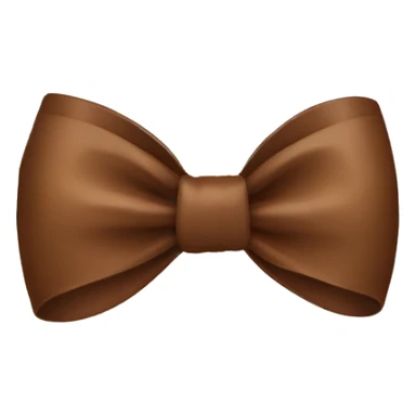 Brown bow sticker