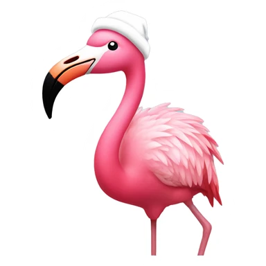 Christmas flamingo  sticker