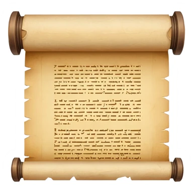 papyrus scroll sticker