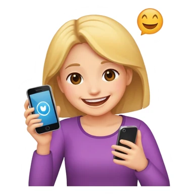 create emoji for fun situation in chat with girl sticker