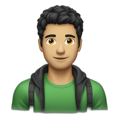 brazilian-white-guy-black-hair sticker