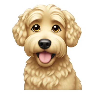 Blonde multipoo dog sticker