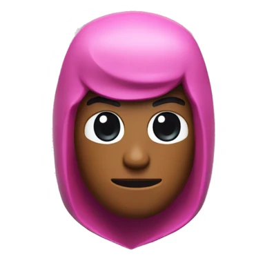 Among us videogame figur in pink sticker