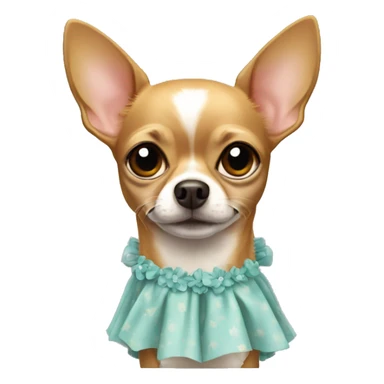 Chihuahua in dress sticker
