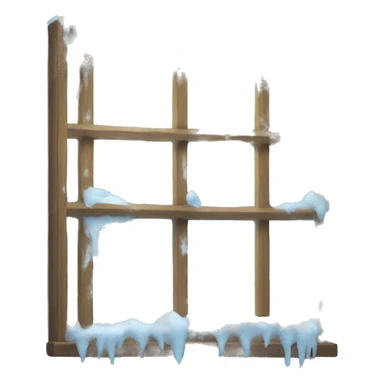 frosty window sticker