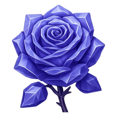 Make the rose made of ice purple in the style of emoji (apple style emojis). Remove the background. sticker