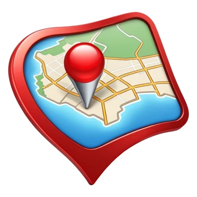 Map pin sticker