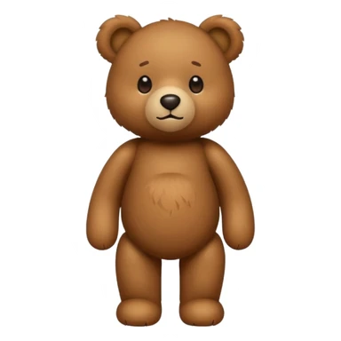 standing teddy bear sticker