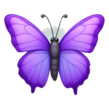 Butterfly with purple wings  sticker