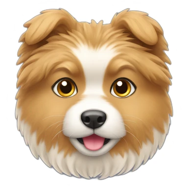 zwergspitz in the farm sticker