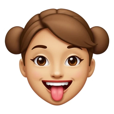 Dancer sticking tongue out sticker